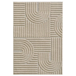 Tapis à relief Lena Beige 140x200cm