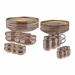 Björn SR-COGB kit de vaisselle 36 pièce(s) Grès Marron - Vue supplémentaire 2