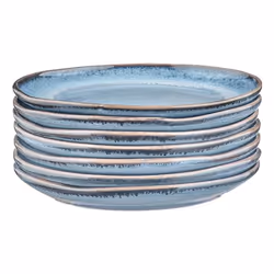 Björn BJ-XPGM assiette Assiette de dîner Rond Grès Bleu 6 pièce(s)