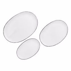 Björn GT-3POPURB, Assiette de service, Rond, Grès, Blanc, 3 pièce(s), 3 pièce(s)