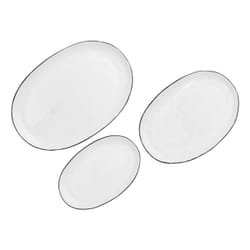 Björn GT-3POPURB assiette Assiette de service Rond Grès Blanc 3 pièce(s)