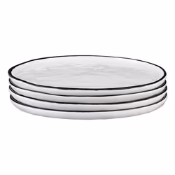 Björn BJ-XPPURB assiette Assiette de dîner Rond Grès Blanc 4 pièce(s)