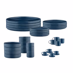 Björn SR-COSCMA kit de vaisselle 36 pièce(s) Grès Bleu