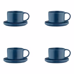 Björn BJ-CMSCMA, Régler, 0,15 L, Bleu, Grès, Tasse, Café