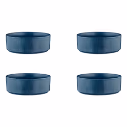 Björn BJ-LBSCMA, Ensemble de bols, Rond, Grès, Bleu, 1 L, Régler