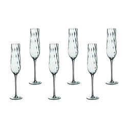 Björn - Flûtes à Champagne - Lot de 6 Verres Cristallins de 26 cl pour Vos Célébrations et Réceptions