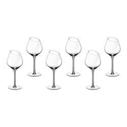 Björn - Lot de 6 Verres à Pied - Verres à Eau et à Jus de 37 cl - Pour un Service Élégant à Table