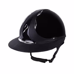 Casque déquitation brillante classique femme Antarès Shagreen Premium Eclipse