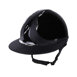 Casque déquitation brillante classique femme Antarès Shagreen Premium Eclipse
