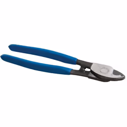 Pince coupe-fils de 200 mm à lames en acier trempé et revenu, compatible avec la plupart des fils. Tête polie résistante à la ...