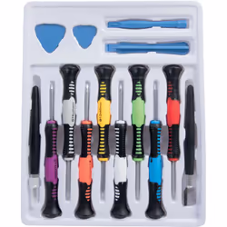 Ensemble d'outils de précision en acier avec manche en plastique confortable spécialement conçus pour ouvrir ordinateurs, tél ...
