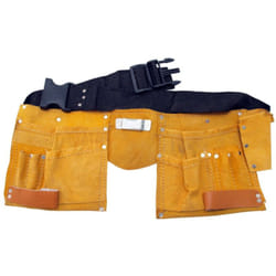 Ceinture-sacoche en cuir porte outils - 11 poches