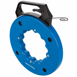 Ruban tire-fil, aiguille pour tirer fils, câbles électriques, fibre optique, Ethernet, ..., dans les gaines. Acier à ressort ...