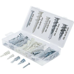 Bgs Technic - Assortiment de chevilles et de vis pour placoplatre - 100 pièces