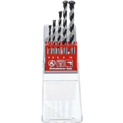 Bgs Technic - Lot de 5 forets pour beton - carbure de tungstene queue cylindrique 4,5,6,8,10mm