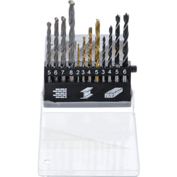 Bgs Technic - Ensemble de forets meches pour metaux, materiaux et bois 2-8 mm 12 pièces
