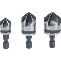 Bgs Technic - Assortiment de 3 embouts de fraisage coniques pour visseuse 12-16-19 mm