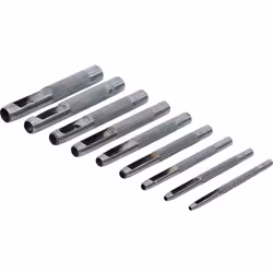 Description générale Kit de 9 emporte-pièces pour découper le cuir, les joints, le caoutchouc et d'autres matériaux. Parfait  ...