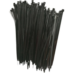 Lot de 100 colliers rilsan attache fils / serre cables 4.5 mm x 200 mm