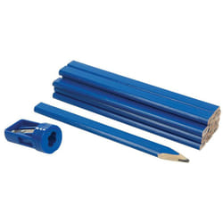 Silverline - 12 crayons de menuisier et 1 taille-crayon - 13 pièces