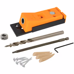 Mini gabarit à utiliser pour les travaux d'assemblages, les joints angulaires et les joints à onglets. Pour percer des trous ...