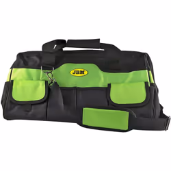 Sac à outils en toile avec poignées et bandoulière, cloisons intérieures et poches latérales. Très pratique pour le rangement ...