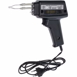 Pistolet à souder l'étain 230 V - 50 Hz. Pistolet avec une prise mâle à double isolation et éclairage. 100 Watts à chaleur in ...