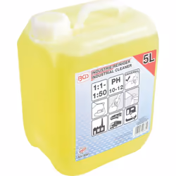 Bidon de 5 litres d'agent nettoyant industriel avec domaine d'application pratiquement illimité pour le nettoyage manuel indu ...