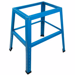 Support stable à hauteur réglable pour de multiples machines. Châssis en acier robuste avec finition thermolaquée. Pieds régl ...