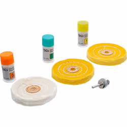Ensemble complet d'élimination de rayures et pour polir des métaux durs comme l'acier, l'acier inoxydable et le fer. S'adapte ...