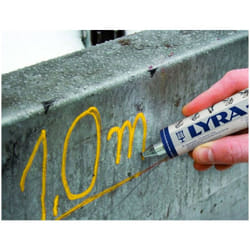 Lyra - Marqueurs peinture indelebiles jaunes toutes surfaces - lot 2 marqueurs