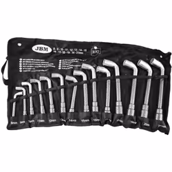 Description générale Lot de 14 clés à pipes hexagonales en acier Chrome-Vanadium, idéal pour les travaux de bricolage et d'en ...
