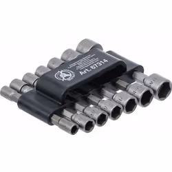 Ensemble d'embouts pour visseuses avec empreinte six-pans ou pour montage dans le mandrin d'une perceuse. Caractéristiques :  ...