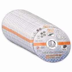 Lot de 25 disques à tronçonner très fins pour couper les aciers inoxydables et tous les autres aciers avec le minimum d'énerg ...