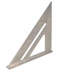 Equerre pour travaux de menuiserie, encadrements, onglets, guide de sciage. En alliage d'aluminium moulé et graduations en re ...