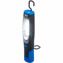 Lampe de travail COB LED 400 Lumens avec aimant et crochet. Boîtier en plastique ABS avec surface rugueuse et caoutchoutée po ...