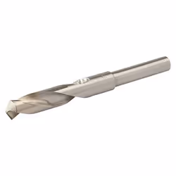 Foret en acier rapide HSS. Mèche à queue réduite à 12,5 mm pour être utilisée avec les mandrins standards de 13 mm. Revêtemen ...