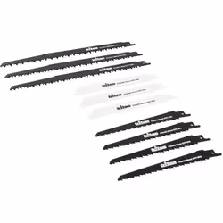 Assortiment de 10 lames en 150 et 240 mm comprenant les dimensions les plus utilisées. Compatibles avec toute scie-sabre à em ...