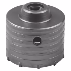 Scie trépan pour béton, brique, béton cellulaire. Tranchants en carbure de tungstène. S'utilise avec un arbre compatible 1/2" ...