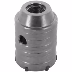 Trépan de Ø 50 mm avec tranchant en carbure de tungstène pour forer béton, briques et béton cellulaire. S'utilise avec un arb ...