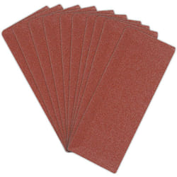 Silverline - 10 feuilles abrasives 1/3 pincees 93 x 230 mm - grain 80 pour poncages