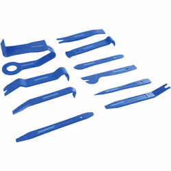 Jeu d'outils pour le démontage de garnitures de portières - 11 pièces. Ensemble robuste spécialement conçu pour le démontage  ...