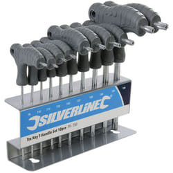 Jeu 10 tournevis poignees torx t9,t10, t15, t20, t25, t27, t30, t40, t45, t50
