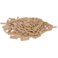 Idéales pour l'assemblage de meubles, leurs rainures évitent de fendre la pièce. Goujons en bois de bouleau séché à l'air ave ...