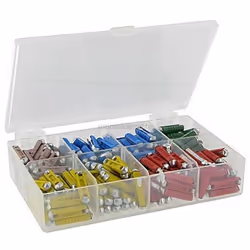 Assortiment de fusibles steatites - 200 pièces. Conçus pour couper le courant en cas de surcharge électrique ou d'un court-ci ...
