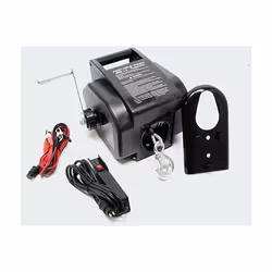 Appareil très compact adapté pour tirer bateaux, remorques, véhicules, ... sans efforts. Treuil électrique de remorquage 12 V ...