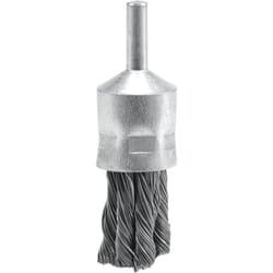 Vorel - Brosse pinceau a fil d'acier torsadee ø 22 mm tige de 6mm