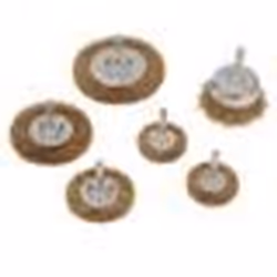 Brosses métalliques - Non spécifié - Tige 6 mm - Fil dacier laitonné - 6 pièces - Nettoyage rapide