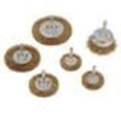 Brosses métalliques - Non spécifié - Tige 6 mm - Fil dacier laitonné - 6 pièces - Nettoyage rapide