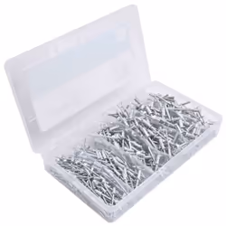 Ensemble de 400 rivets aveugles ou pop en aluminium de 3.2 à 4.8 mm - 400 pièces. Pour assembler des matériaux durs tels que  ...